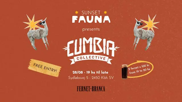 Fauna Sunset + Cumbia Collective — Fauna, Sydløbsvej 5, København