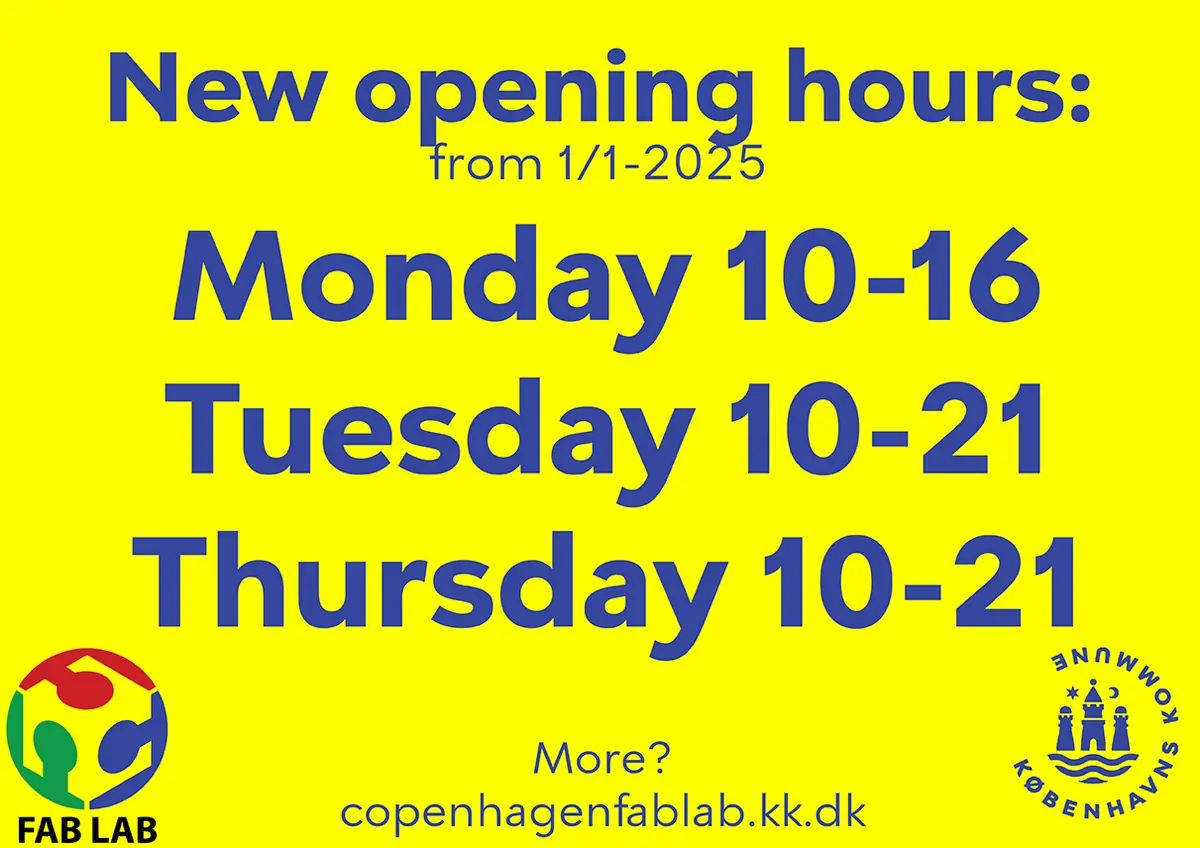 Open Lab - Mandag — Copenhagen Fablab, København